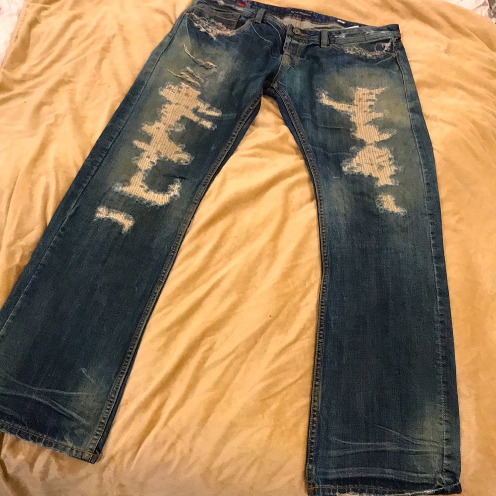 Used never washed only dry cleaned “CULT OF INDVIDUAL” 36/w 34/l asking $100 obo